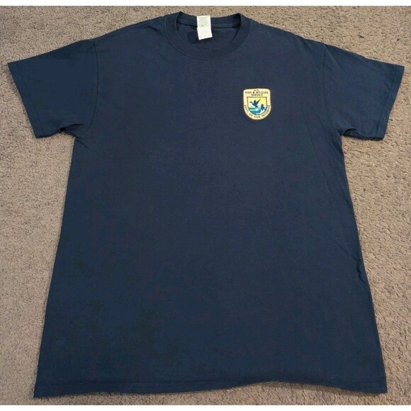 US Fish & Wildlife Service Department of the Interior Embroidered T-Shirt Men's - Picture 2 of 6